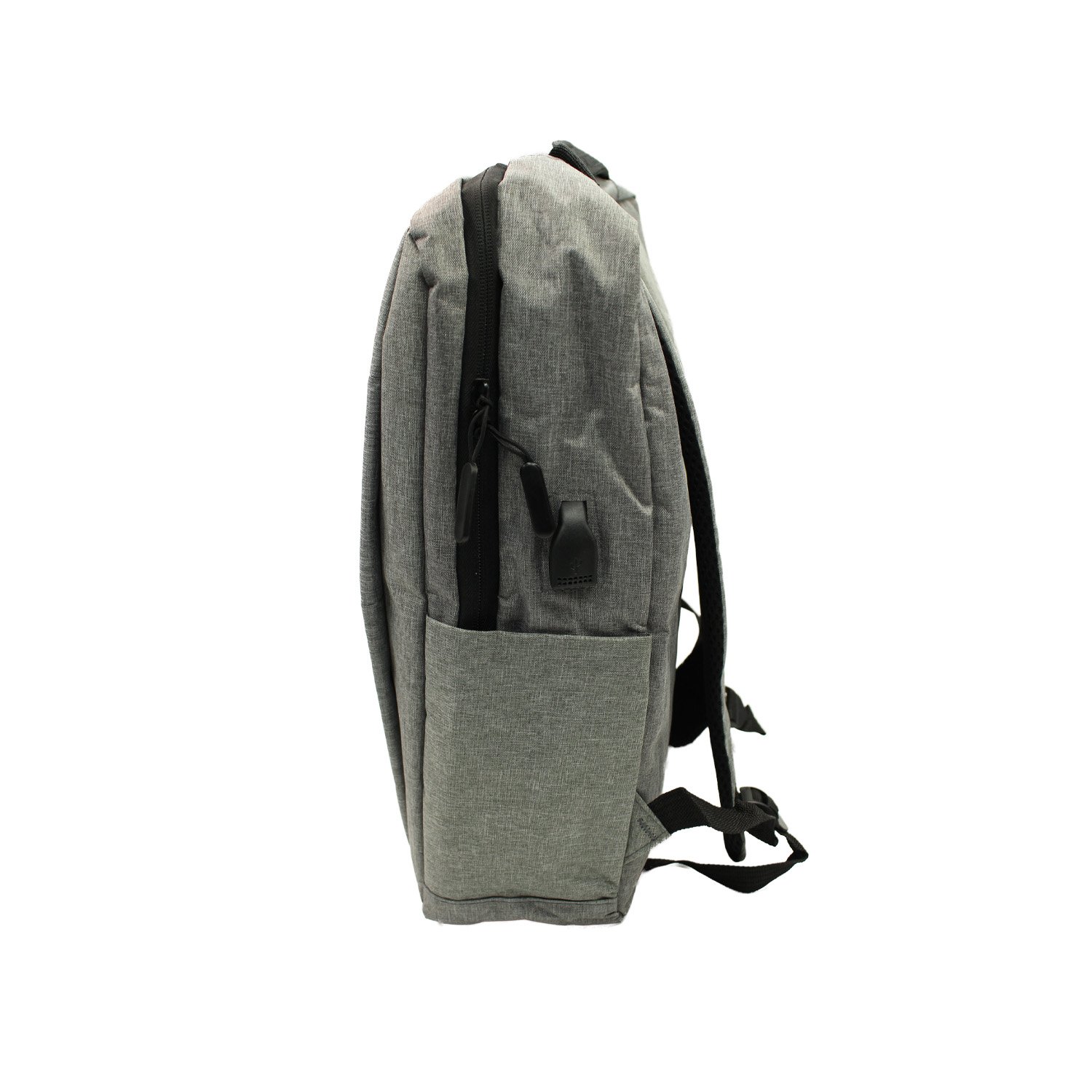 mochila para notebook con puerto de carga gray mochila para notebook con puerto de carga gray