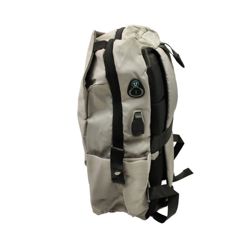 mochila para notebook con puerto de carga gray — vista 2
