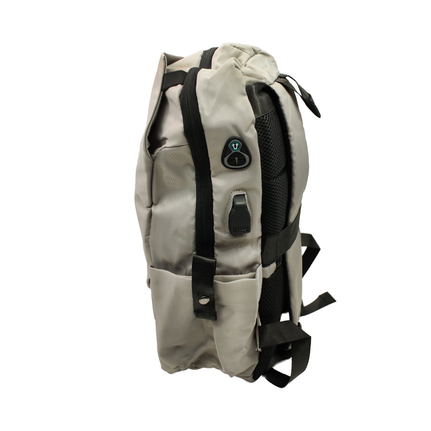 mochila para notebook con puerto de carga gray mochila para notebook con puerto de carga gray