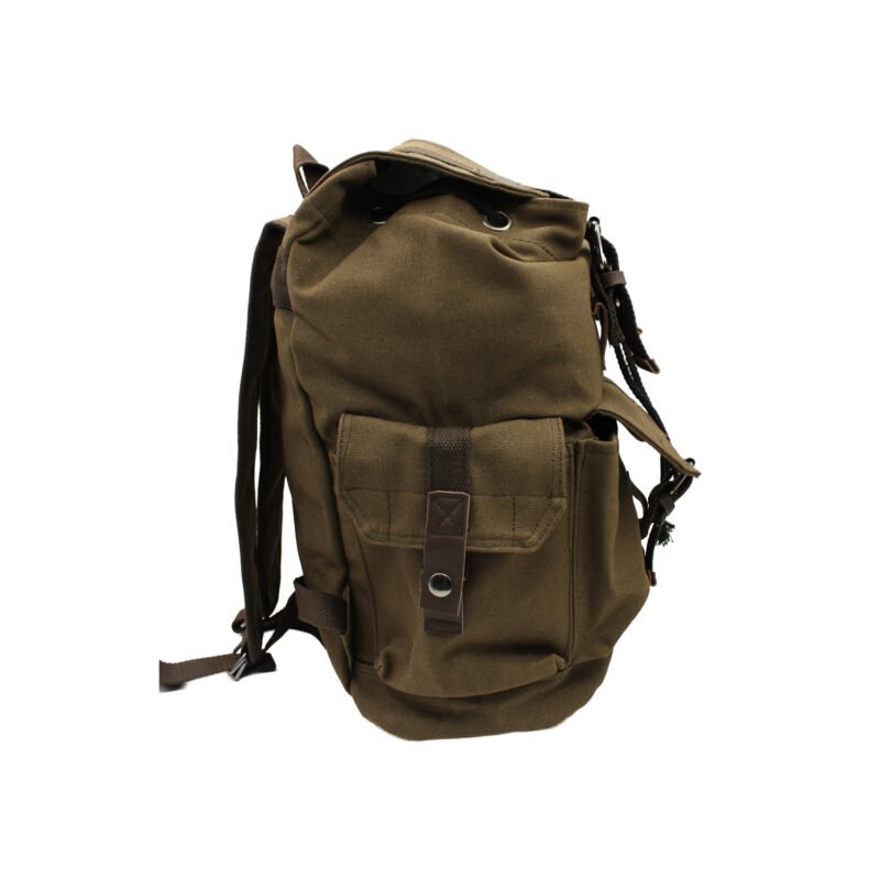 mochila con bolsillo delantero y correas brown — vista 2