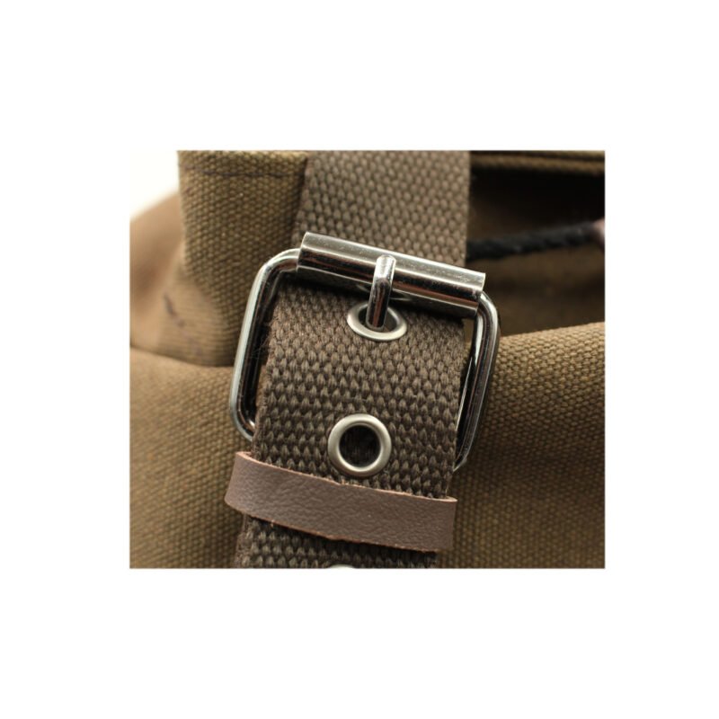 mochila con bolsillo delantero y correas brown — vista 3