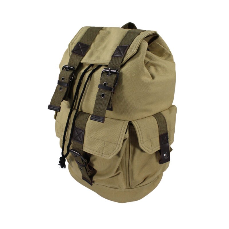 mochila con bolsillo delantero y correas green — vista 2