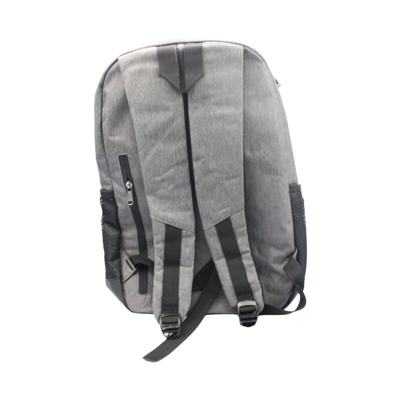 mochila para notebook con bolsillos delantero gray — vista 3
