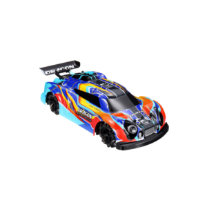 vehiculo a control remoto auto de carrera escala 1:14, direccion 360°, con bateria y usb. blue