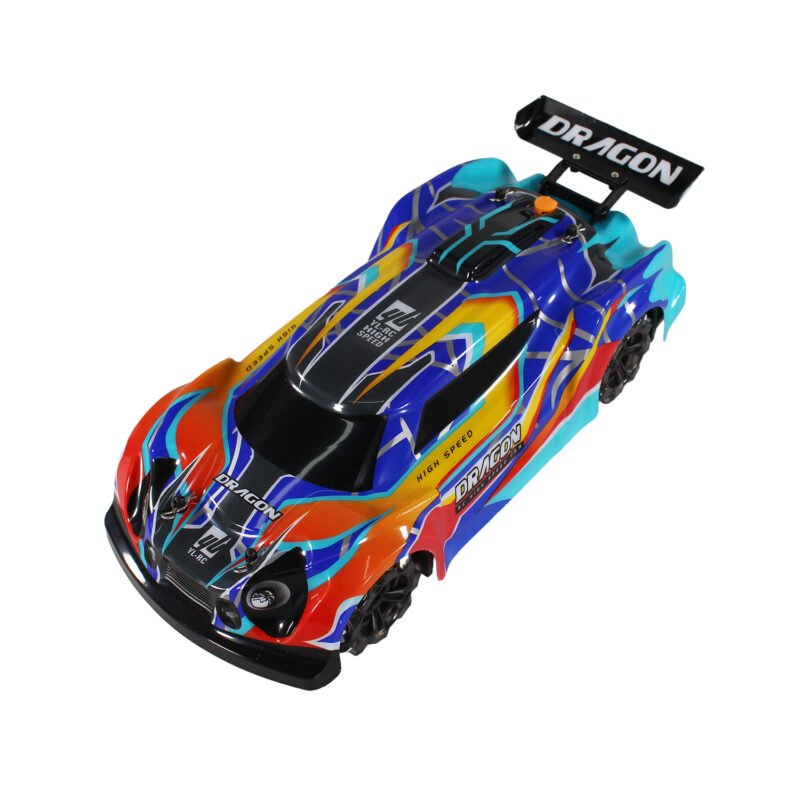 vehiculo a control remoto auto de carrera escala 1:14, direccion 360°, con bateria y usb. blue — vista 8