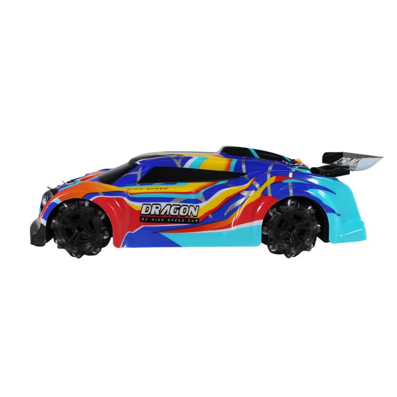 vehiculo a control remoto auto de carrera escala 1:14, direccion 360°, con bateria y usb. blue — vista 10