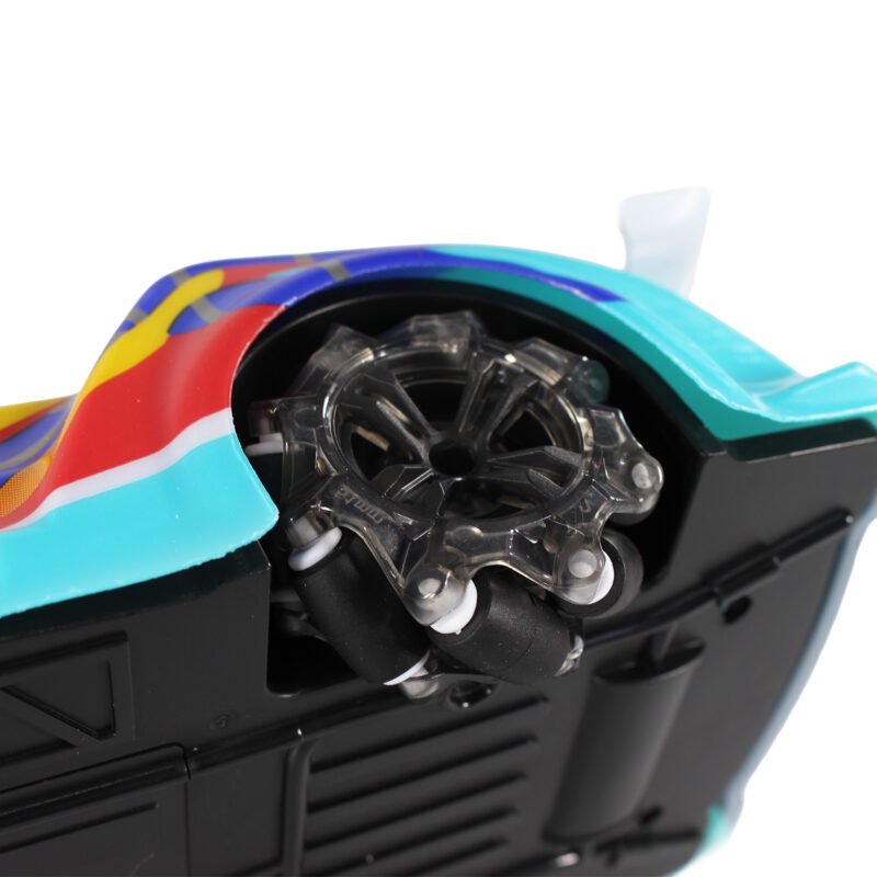 vehiculo a control remoto auto de carrera escala 1:14, direccion 360°, con bateria y usb. blue — vista 12