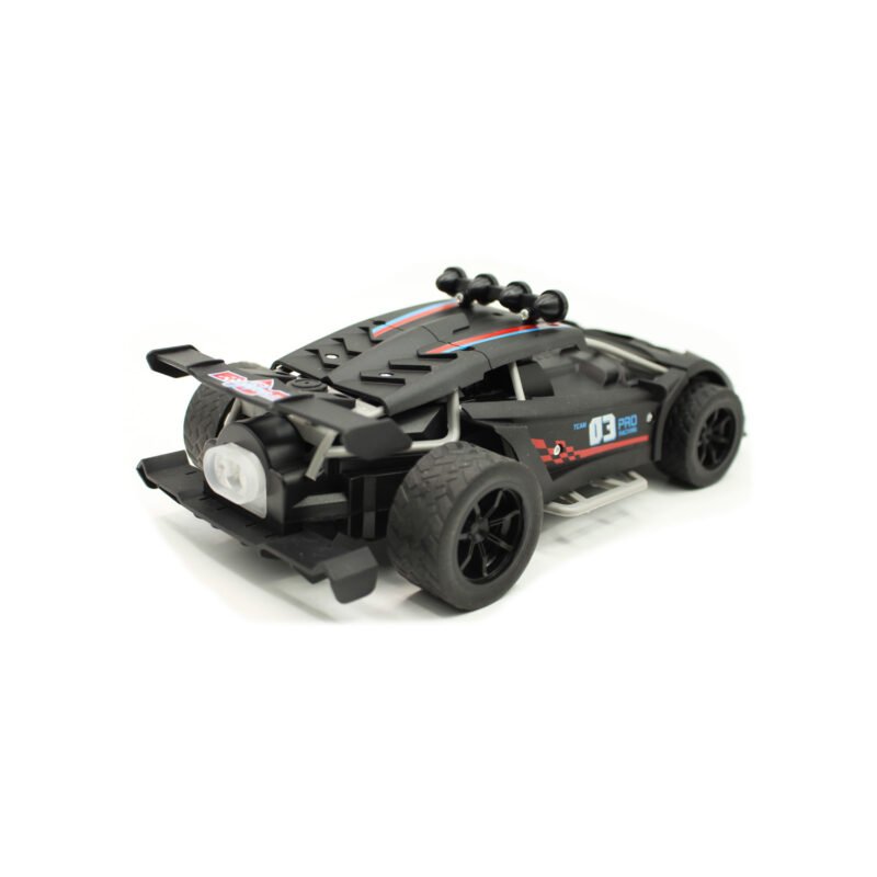auto de carrera alta velocidad con luz, musica, 4 canales y lanza vapor. black — vista 2