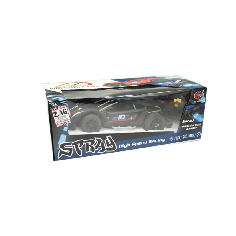 auto de carrera alta velocidad con luz, musica, 4 canales y lanza vapor. black — vista 4