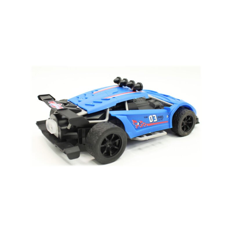 auto de carrera alta velocidad con luz, musica, 4 canales y lanza vapor. blue — vista 2