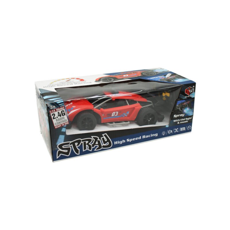auto de carrera alta velocidad con luz, musica, 4 canales y lanza vapor. red — vista 4