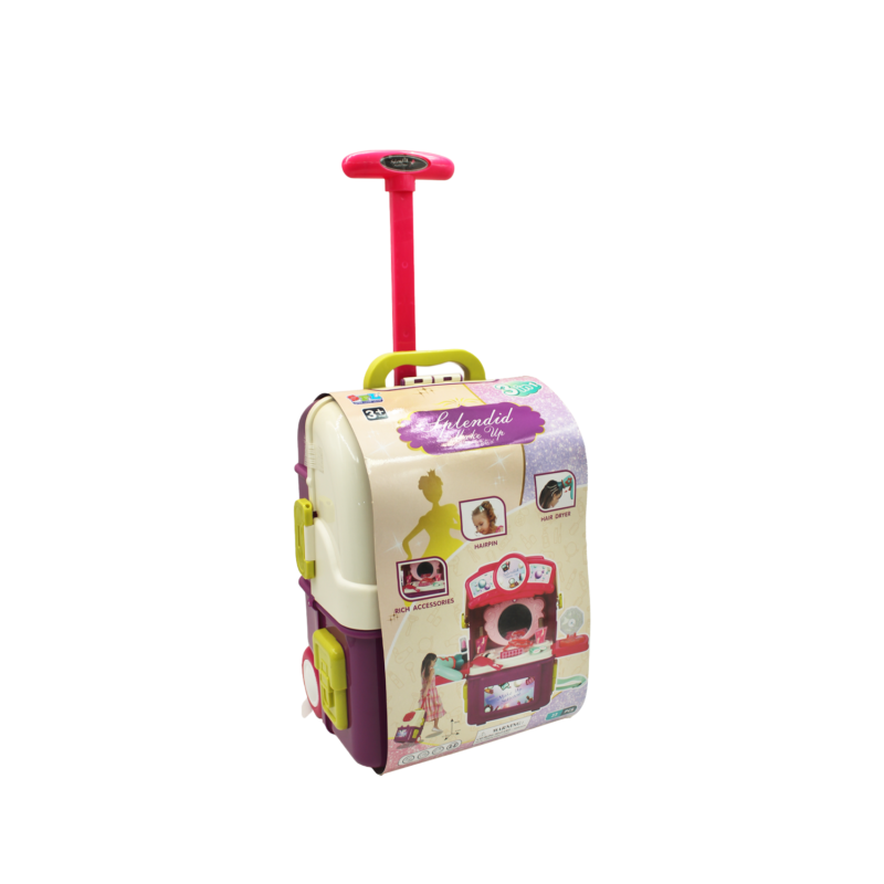 juego mueble de belleza 3 en 1 tipo maleta de viaje