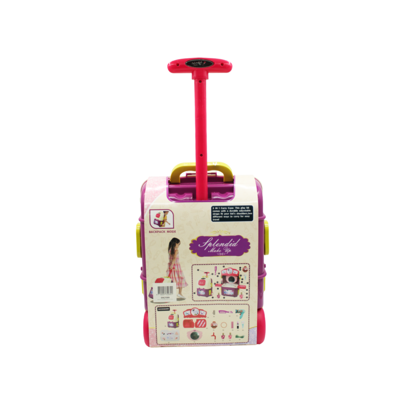 juego mueble de belleza 3 en 1 tipo maleta de viaje — vista 3