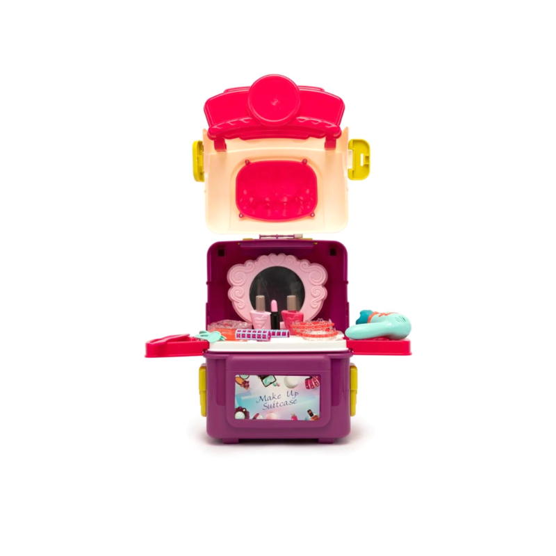 juego mueble de belleza 3 en 1 tipo maleta de viaje — vista 5
