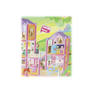 casa de muÑecas 3 pisos rosada