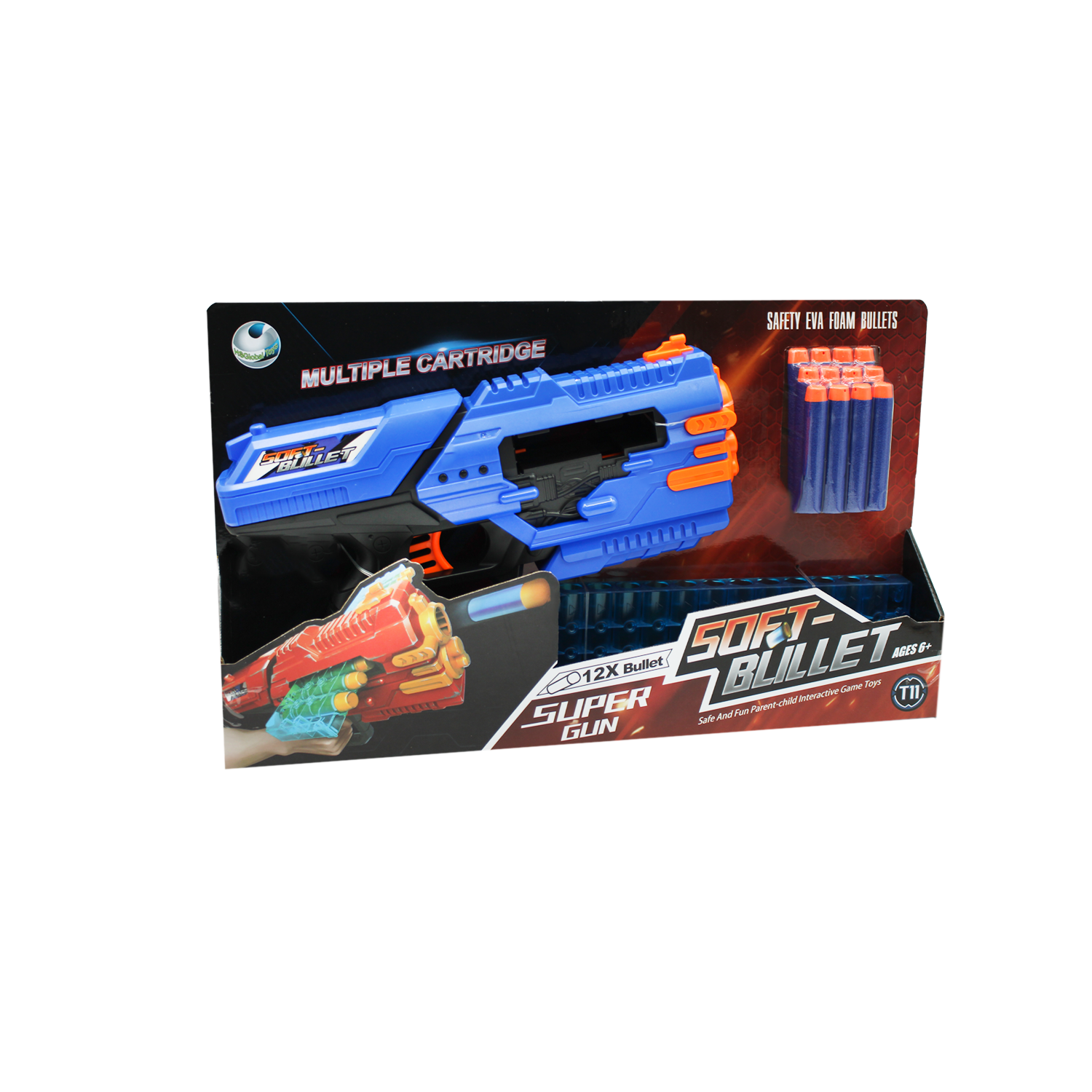 lanza dardos de espuma con carga horizontal 13 piezas blue lanza dardos de espuma con carga horizontal 13 piezas blue