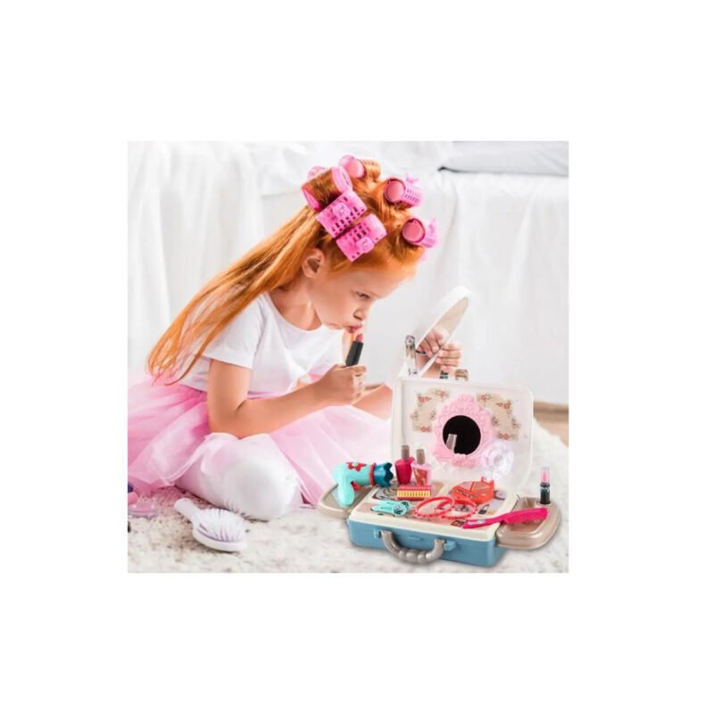 set de maquillaje 2 en 1, tocador y cartera, juego de roles para niÑos mayores de 3 aÑos. — vista 2
