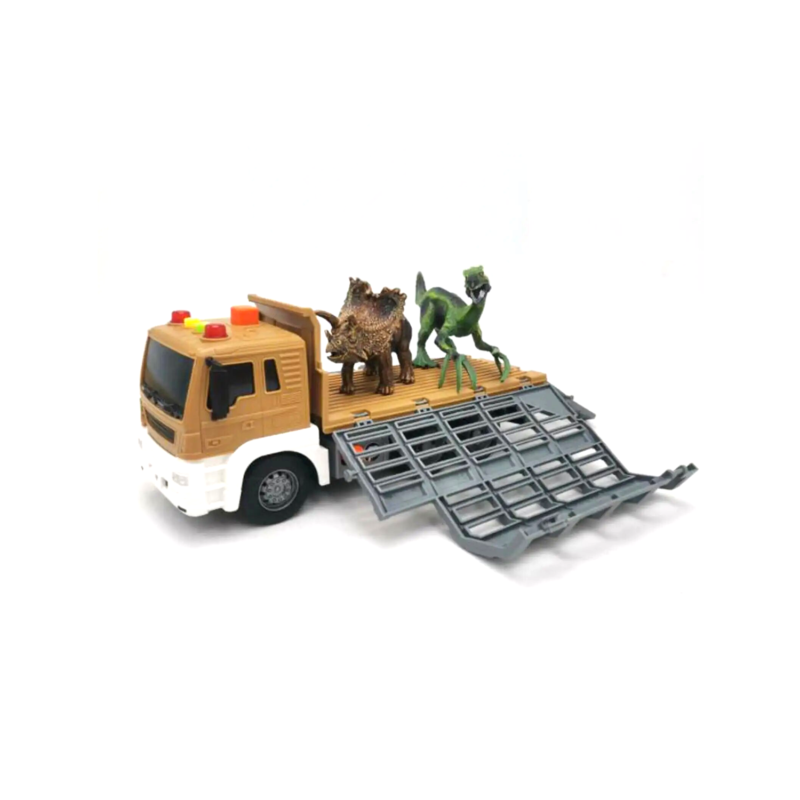 camion remolque jaula con luz y sonido incluye dinosaurios — vista 4