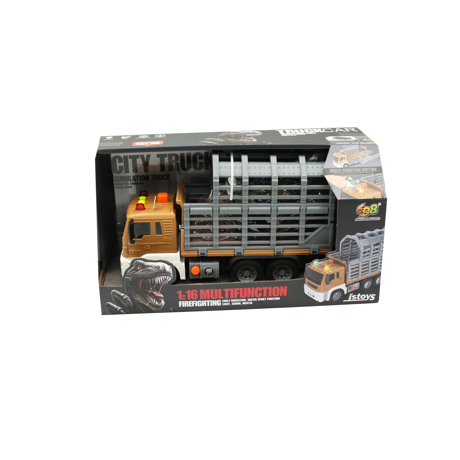 camion remolque jaula con luz y sonido incluye dinosaurios camion remolque jaula con luz y sonido incluye dinosaurios