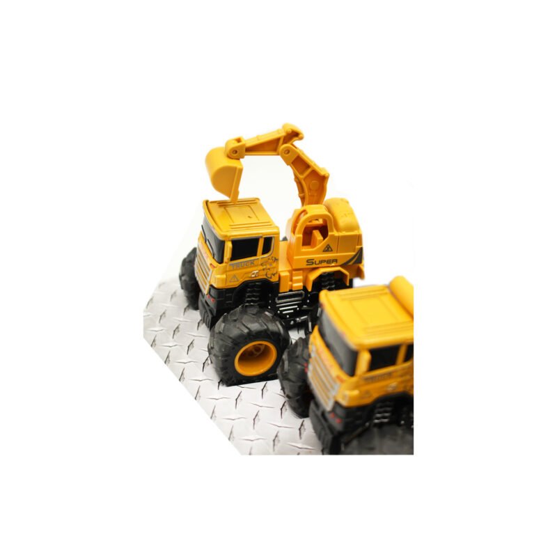 set de 3 vehiculo a friccion camiones de construccion — vista 3