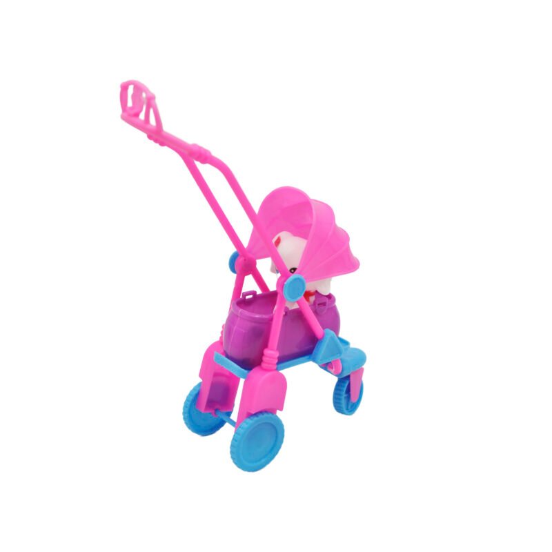 muÑeca con mascota y set de paseo — vista 4