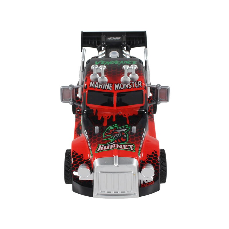 vehiculo a control remoto camion hornet con luz spray multi color (simulacion a control remoto de humo) 2.4g 4 canales red — vista 7