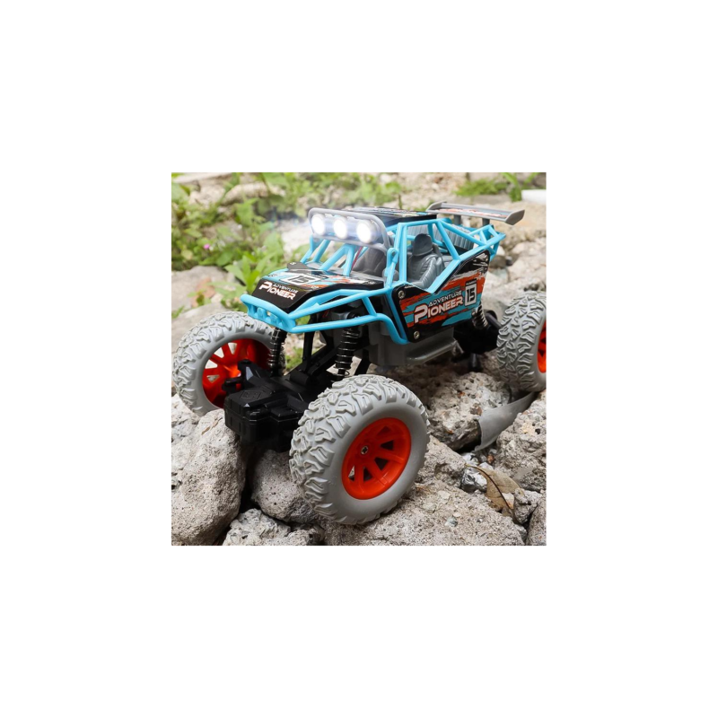 vehiculo a control remoto todoterreno con luz 27mhz, 4 canales blue — vista 2