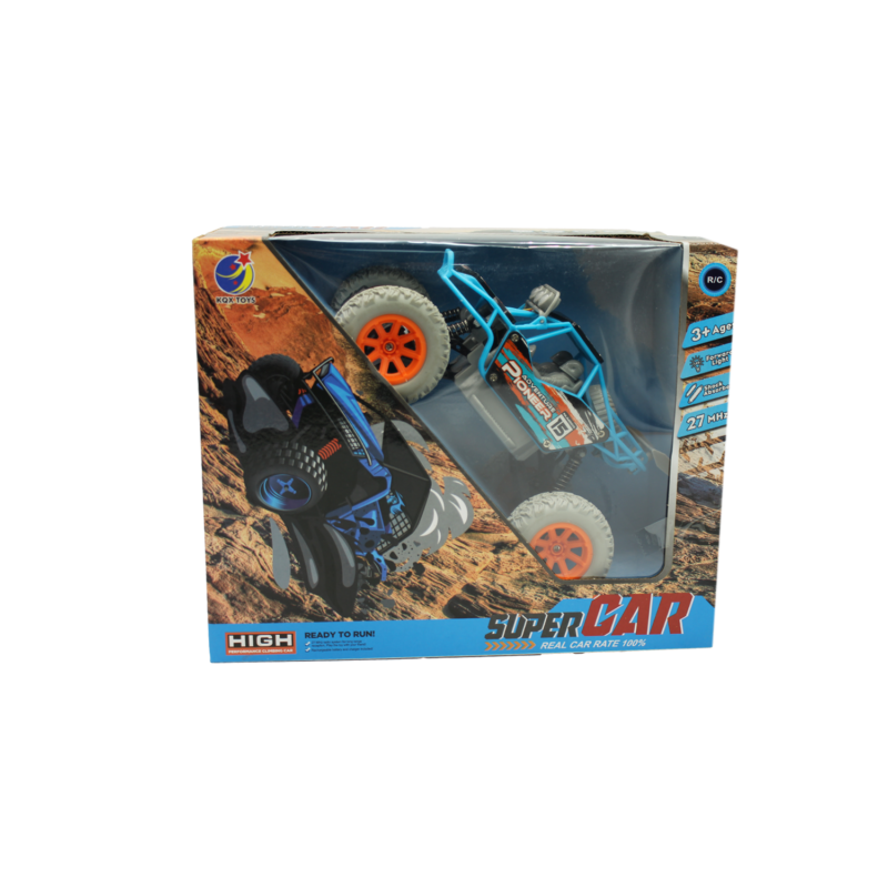 vehiculo a control remoto todoterreno con luz 27mhz, 4 canales blue — vista 3