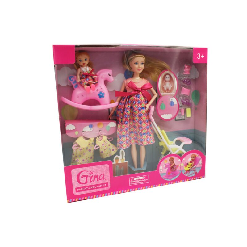 muÑeca gina incluye 2 bebes y accesorios — vista 2