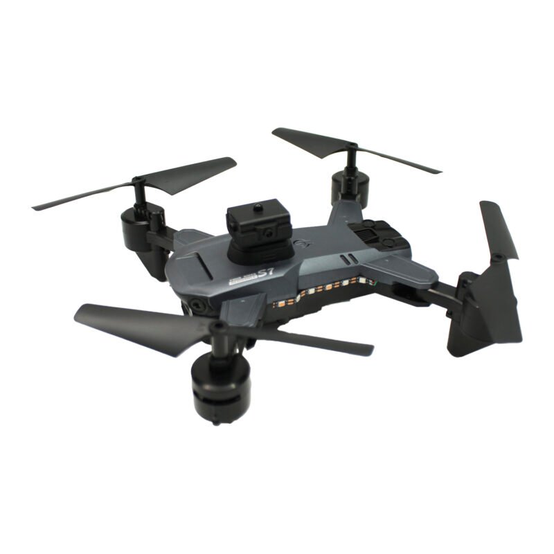 dron s7 con camara 2k a control remoto 2.4g, 6 axis, gira de 360° dual camara incluye bolso para portarlo