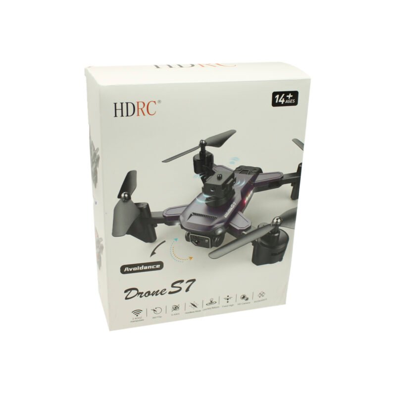 dron s7 con camara 2k a control remoto 2.4g, 6 axis, gira de 360° dual camara incluye bolso para portarlo — vista 6