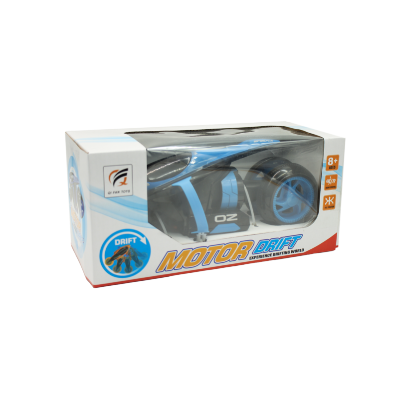 vehiculo a control remoto moto de acrobacias drift con luz 2.4g 4 canales blue — vista 4