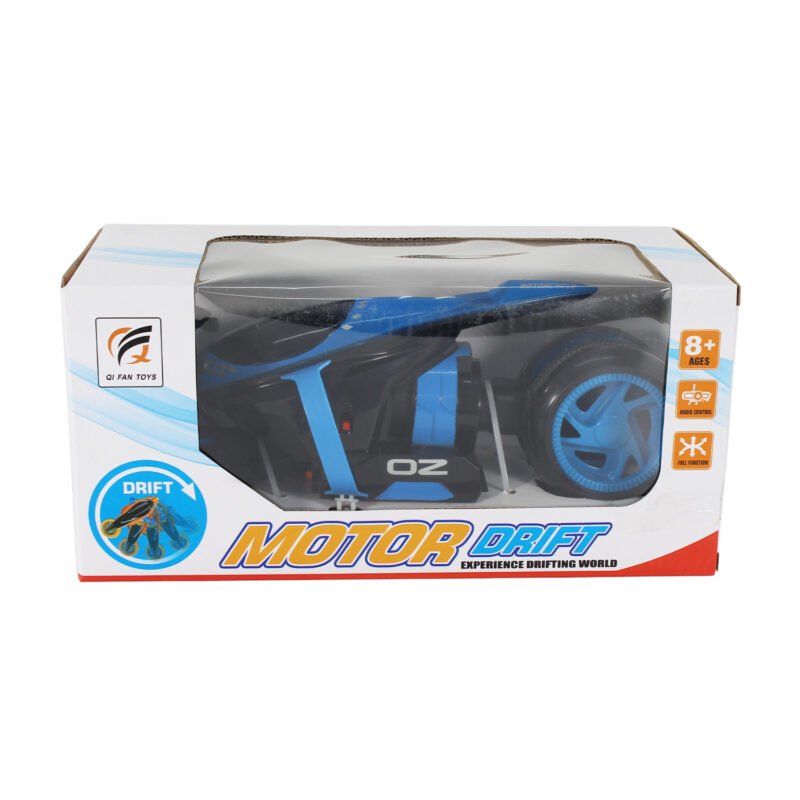 vehiculo a control remoto moto de acrobacias drift con luz 2.4g 4 canales blue — vista 5