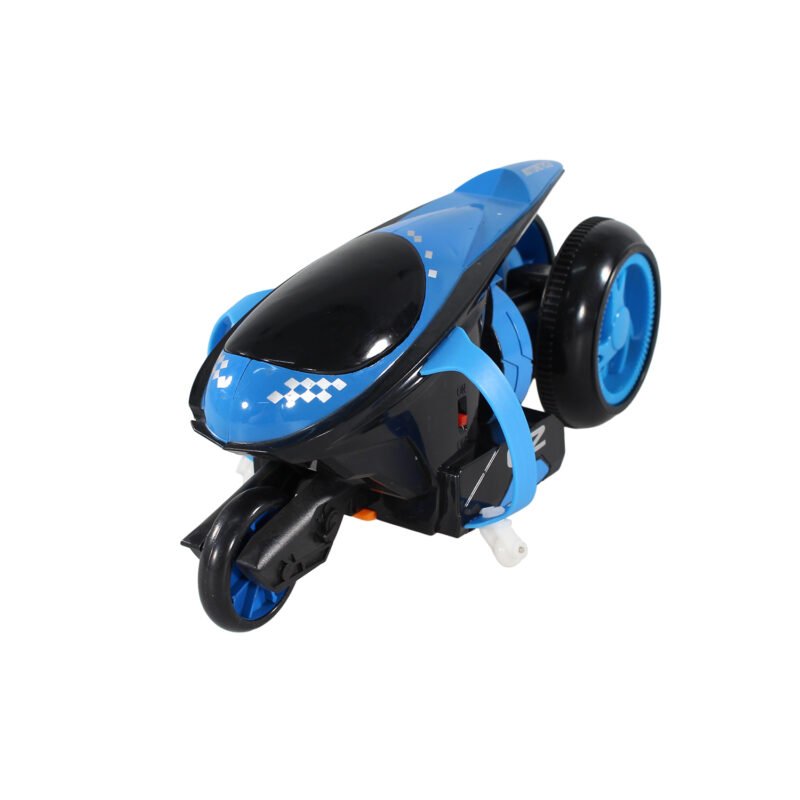 vehiculo a control remoto moto de acrobacias drift con luz 2.4g 4 canales blue — vista 10