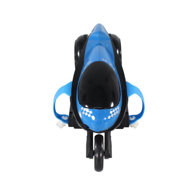 vehiculo a control remoto moto de acrobacias drift con luz 2.4g 4 canales blue — vista 11