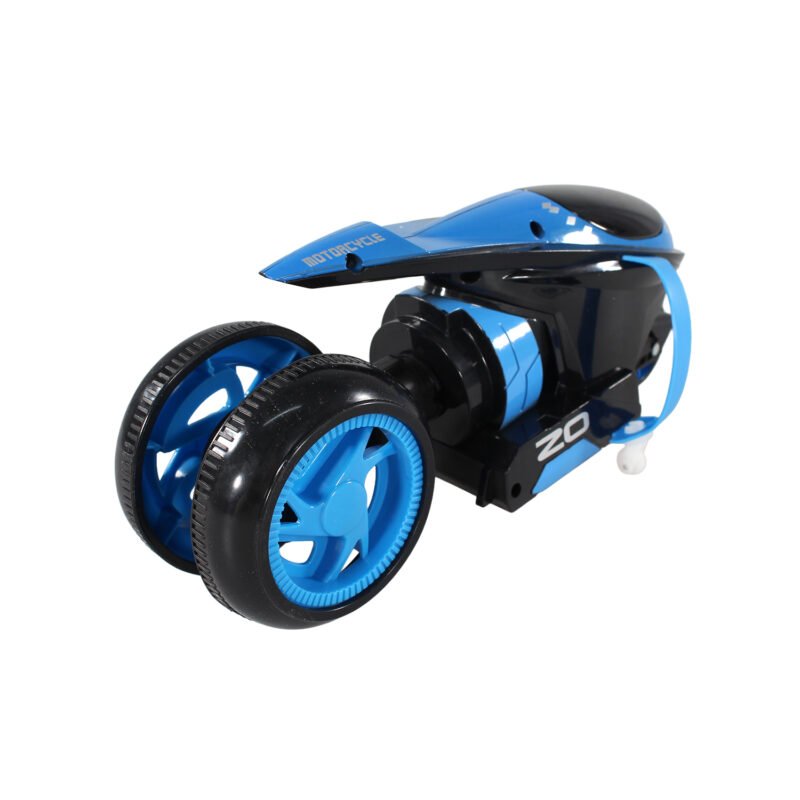 vehiculo a control remoto moto de acrobacias drift con luz 2.4g 4 canales blue — vista 12