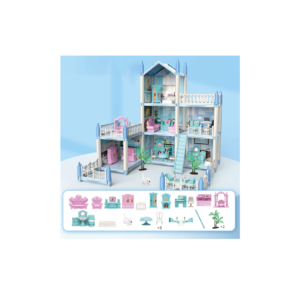 casa de muÑecas 3 pisos 52.1x40.6x47.6cm