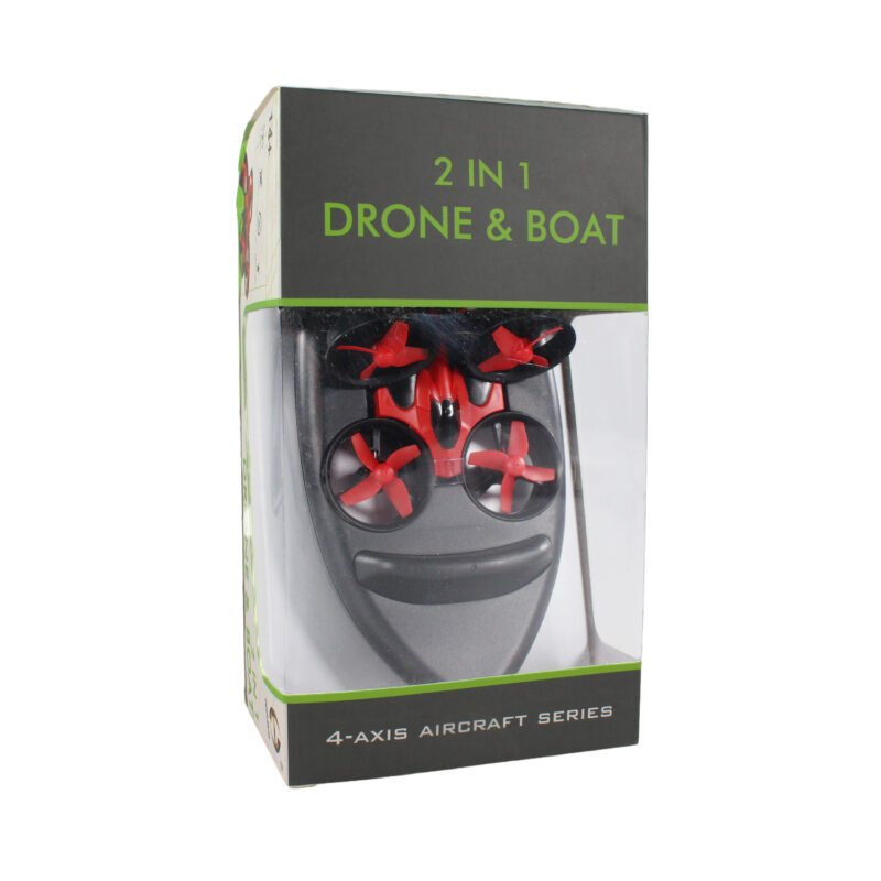 dron mini anfibio 2 en 1, cuadricoptero y lancha — vista 4