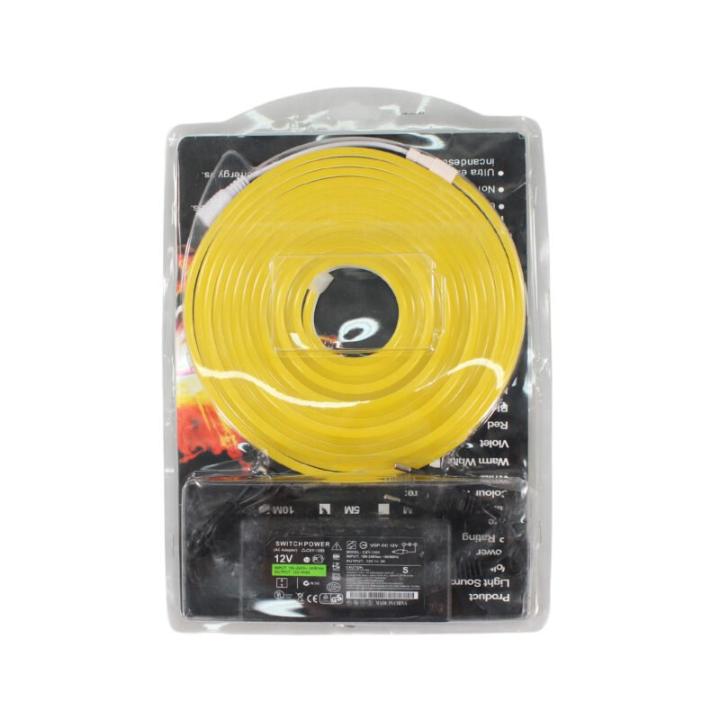 tira led golden yellow neon de 5 mts