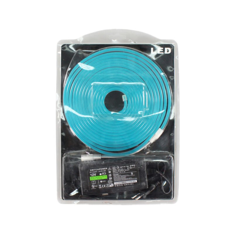 tira led light blue neon de 5 mts