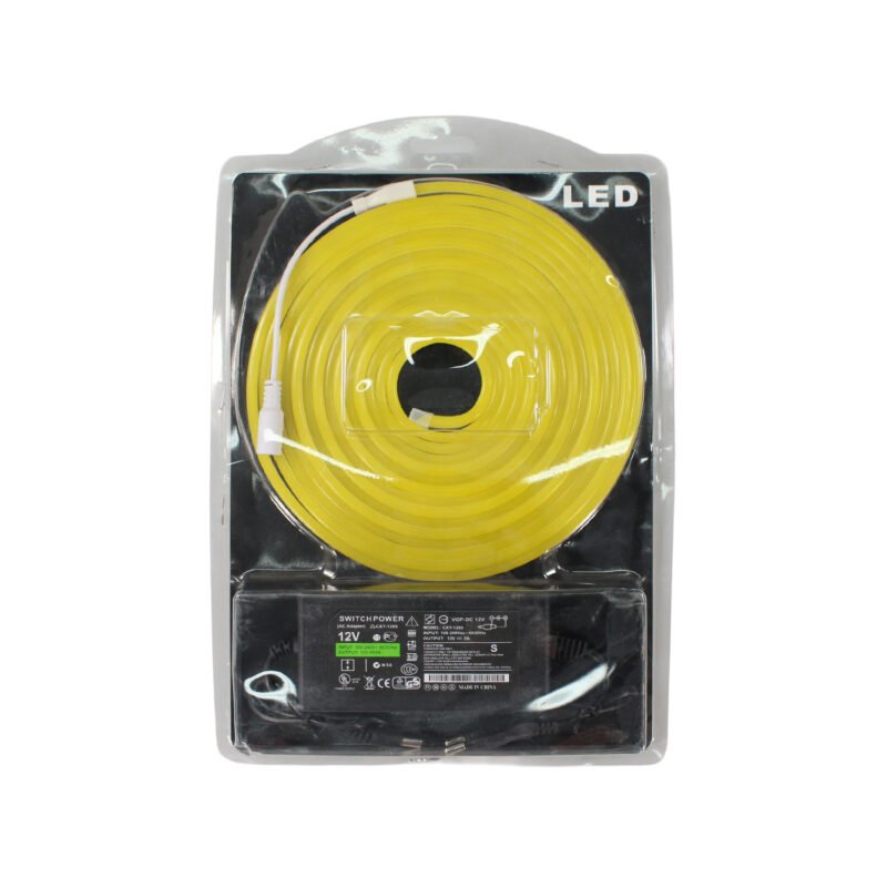 tira led lemon yellow neon de 5 mts