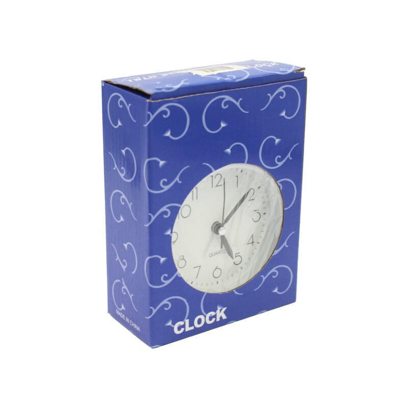 reloj despertador analogo silencioso con luz y campana black — vista 2