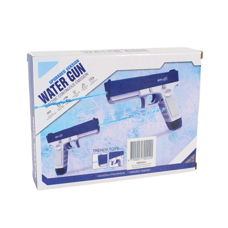 pistola de agua electrica recargable color blue