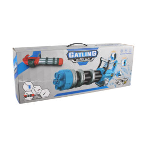 metralleta de agua electrica, recargable, rango 8 10m, para +3 aÑos. blue.