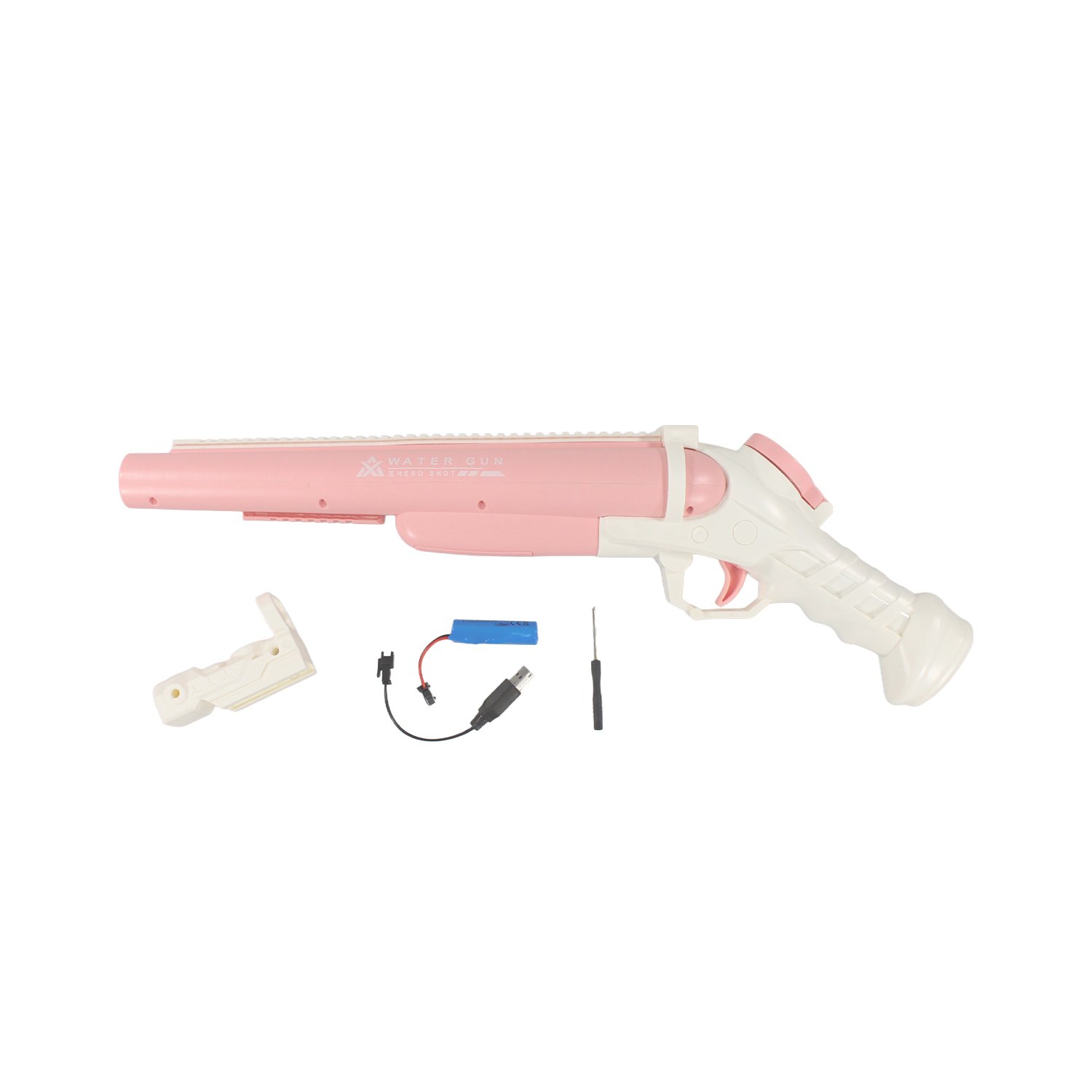 escopeta de agua recortada electrica recargable pink escopeta de agua recortada electrica recargable pink