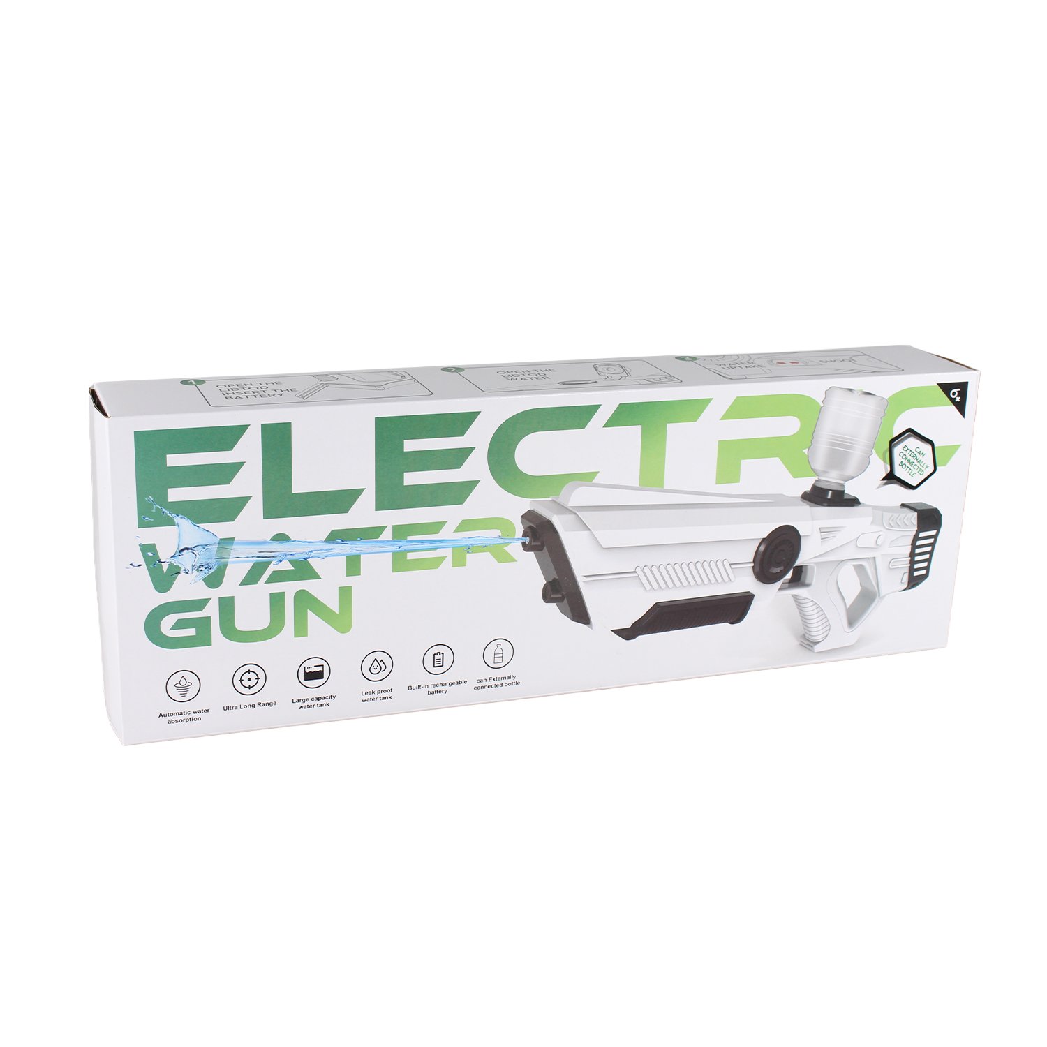 escopeta de agua electrica recargable white escopeta de agua electrica recargable white