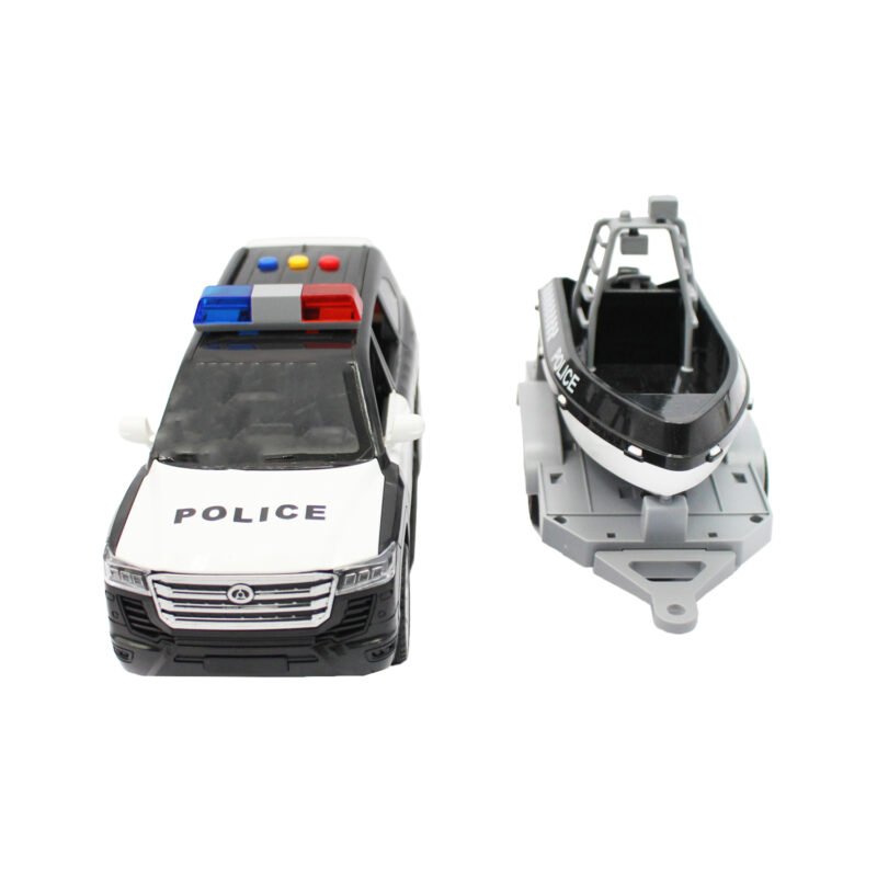 vehiculo a friccion policia de alta velocidad con yate