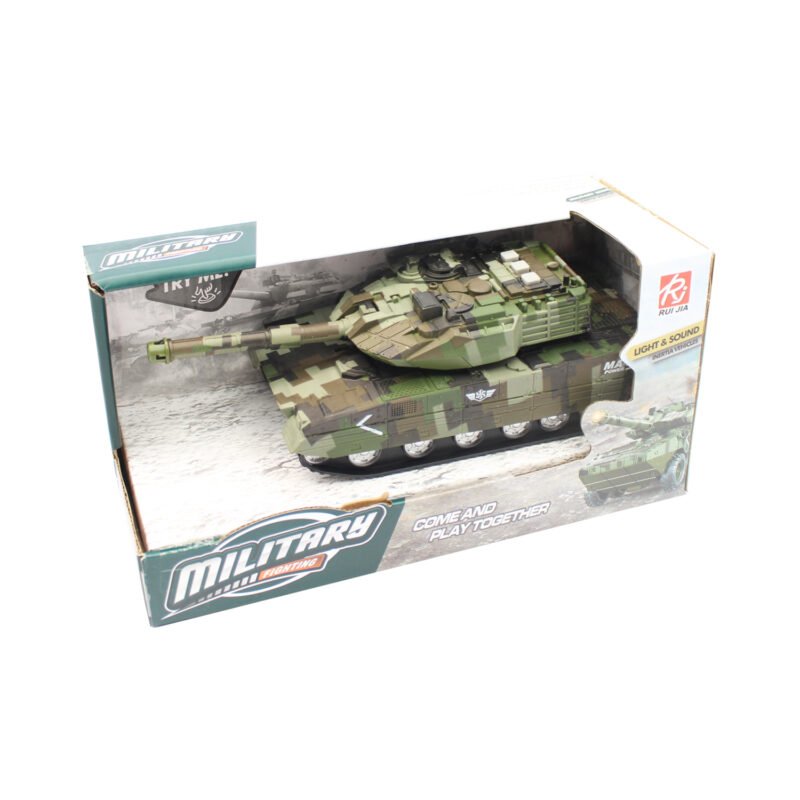 vehiculo a friccion tanque con luz y sonido escala 1:16