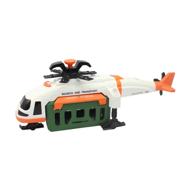 vehiculo a friccion helicoptero con luz y sonido (2piezas) escala 1:16