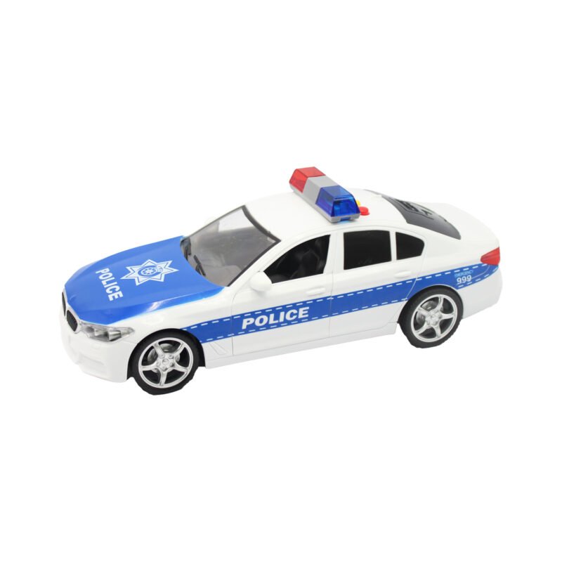 vehiculo a friccion de policia con luz y sonido escala 1:16 — vista 2